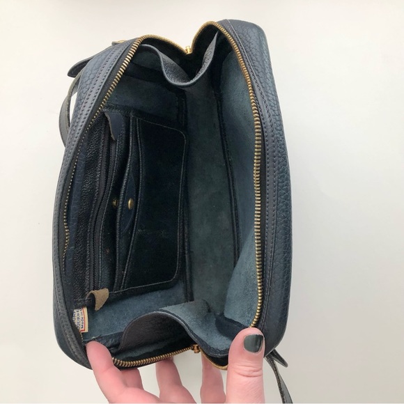 Vintage 90s Dooney and Bourke leather crossbody bag blue - Picture 6 of 12